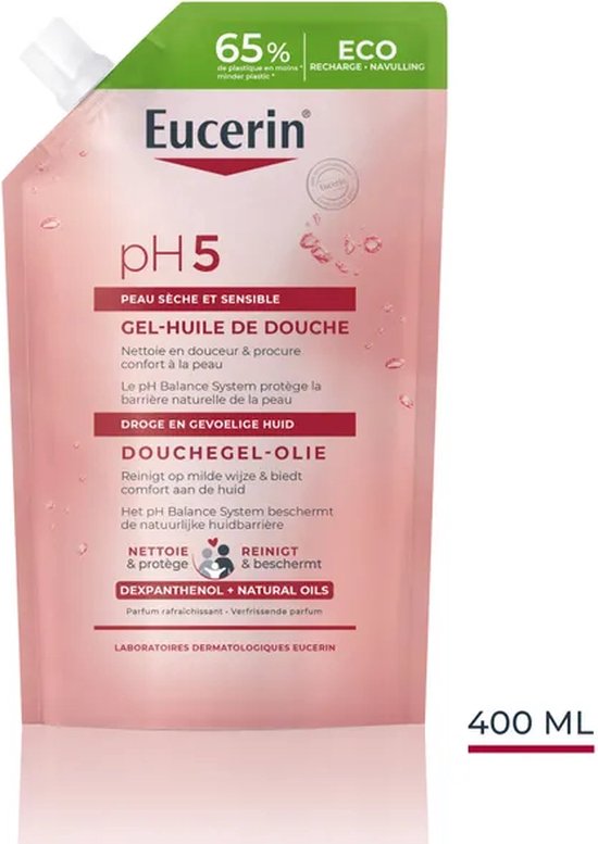 Eucerin pH5 Douchegel Olie Navulling 400ml