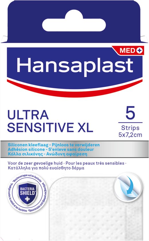 Hansaplast Ultra Sensitive XL Pleisters - 5x7