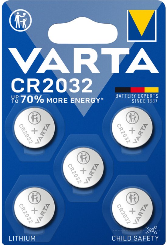 Varta lithium CR2032 batterijen - set van 5