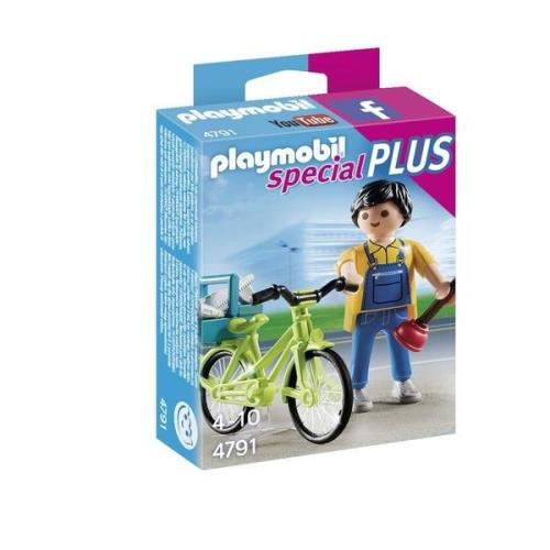 KLUSJESMAN MET FIETS / BRICOLEUR AVEC MATÉRIEL ET VÉLO