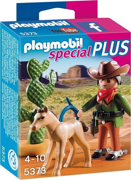 Playmobil Cowboy met wild veulen - 5373