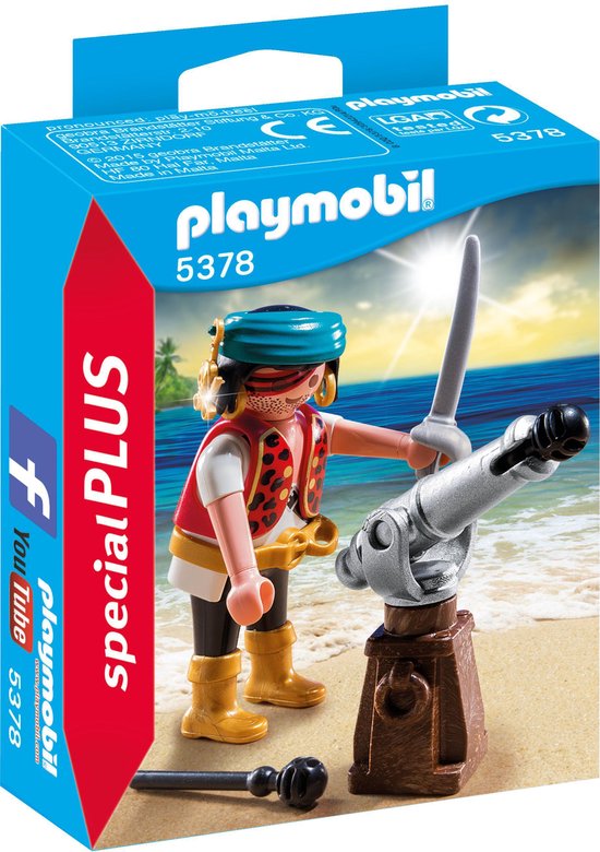 5378 Piraat met bronzen scheepskanon