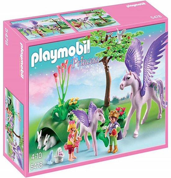 KONINGSKINDER MET PEGASUS / ENFANTS ROYAUX AVEC CHEVAL AILE