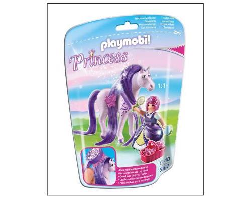 Playmobil Princess 6167 Princesse Violette avec cheval à coiffer
