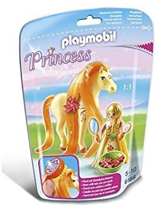 Playmobil Princess 6168 Princesse Mimosa avec cheval à coiffer