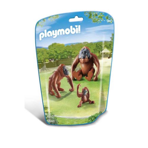 ORANG-OETANS MET KIND / DEUX ORANGS-OUTANGS AVEC BÉBÉ