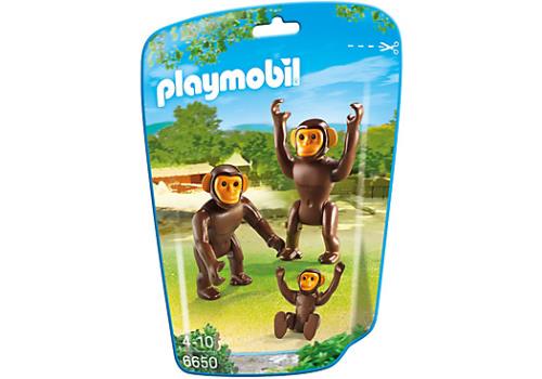 CHIMPANSEES MET BABY / COUPLE DE CHIMPANZÉS AVEC BÉBÉ