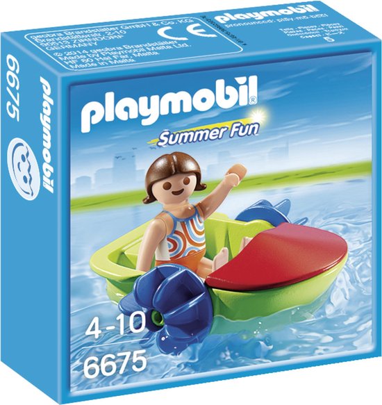 Playmobil Summer Fun 6675 Enfant avec bateau à pédales