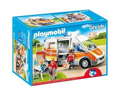 ZIEKENWAGEN MET LICHT EN GELUID / AMBULANCE AVEC GYROPHARE