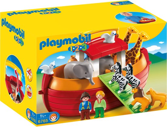 PLAYMOBIL 1.2.3 Meeneem Ark van Noach - 6765