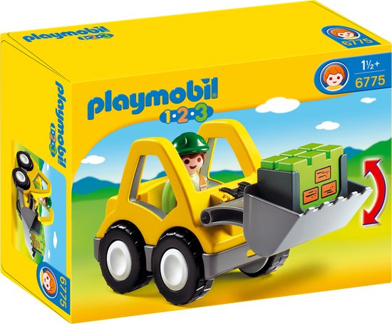 Playmobil 1.2.3 6775 Graafmachine met Werkman