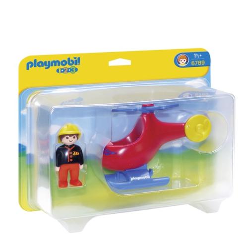 Playmobil 1.2.3 - Fire Rescue Helicopter