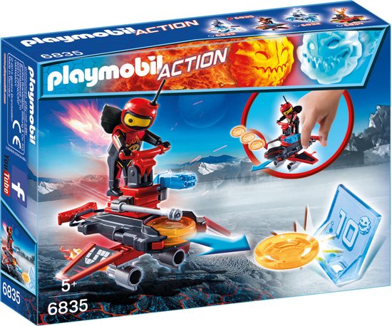 Playmobil Action 6835 Androïde de feu avec lance-disques