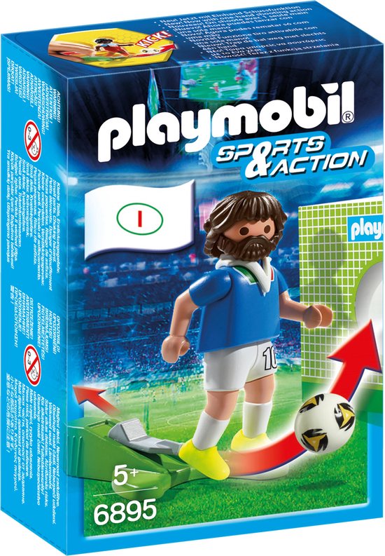 PLAYMOBIL 6895 VOETBALSPELER ITALIË / JOUEUR ITALIE