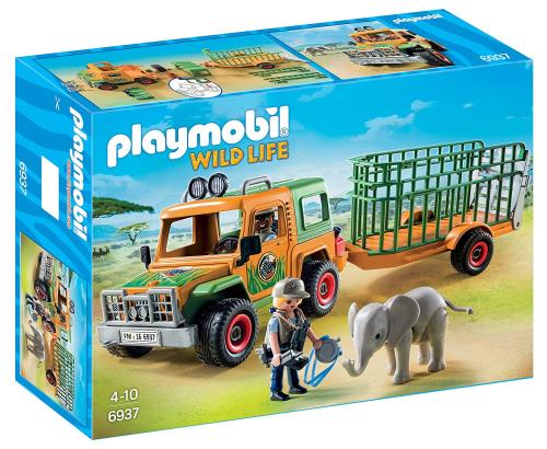 PLAYMOBIL 6937 RANGER TERREINWAGEN / VÉHICULE ÉLÉPHANTEAU