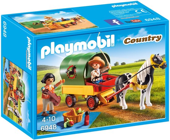 6948 Picknick met ponywagen