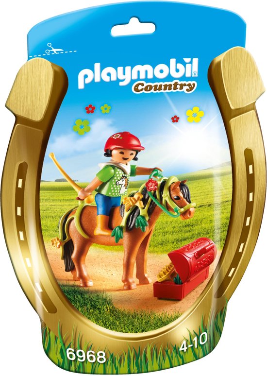 Playmobil Country 6968 Poney à décorer Fleur