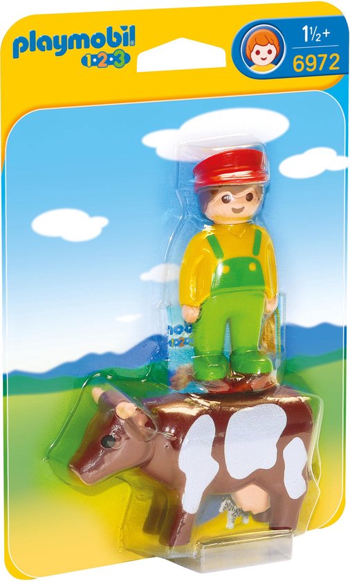 Playmobil 123 Boer met koe - 6972