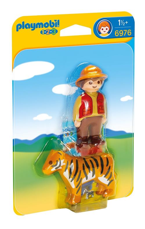 Playmobil 1.2.3 6976 Avonturier met Tiger