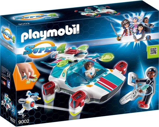 PLAYMOBIL Super 4 - FulguriX met Gene constructiespeelgoed 9002