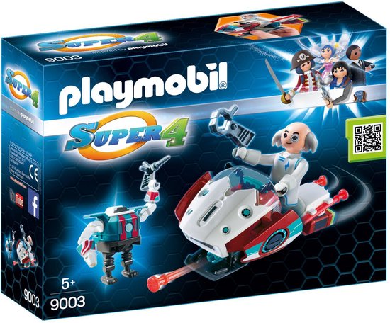 Playmobil Super4 9003 Sky Jet et Docteur X