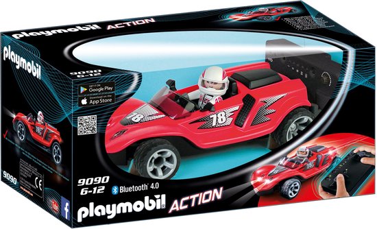 9090 - Rc Rocket Racer / Voiture De Course Rouge Rc