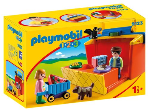 Playmobil 1.2.3 9123 Verplaatsbare beursstand