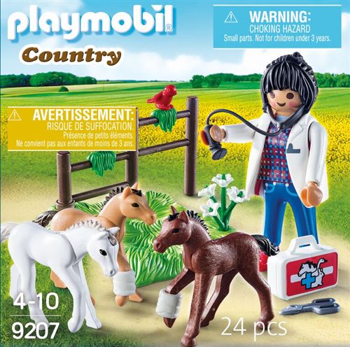 9207 - Dierenarts Met Veulens / Vétérinaire Avec Poulains