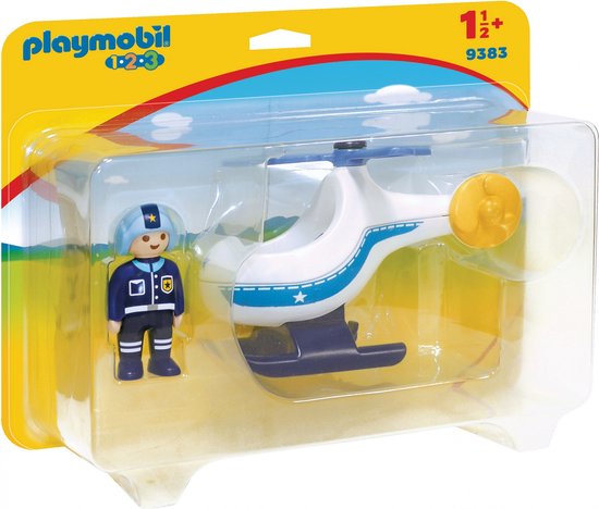 Playmobil 1.2.3 Politiehelikopter 9383