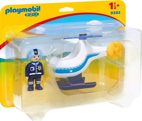 Playmobil 1.2.3 Politiehelikopter 9383