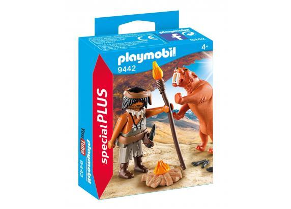 9442 Neanderthaler met sabeltandtijger