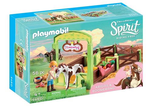 Playmobil Spirit - 9480 Abigail & Boomerang met paardenbox