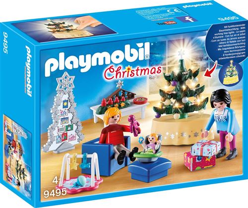 Playmobil 9495-WOONKAMER IN KERSTSTIJL