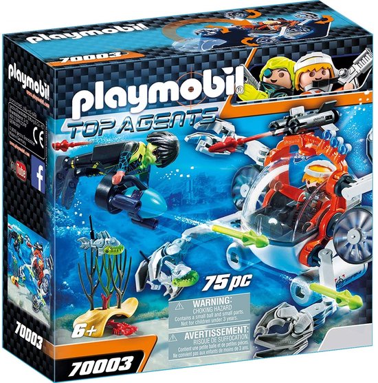 PLAYMOBIL  SPY TEAM Bemande onderwaterrobot - 70003