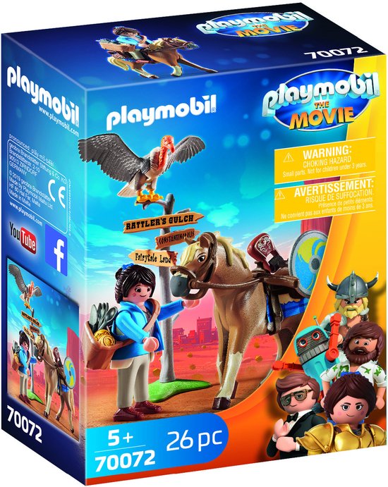 PLAYMOBIL THE MOVIE MARLA + CHEVAL