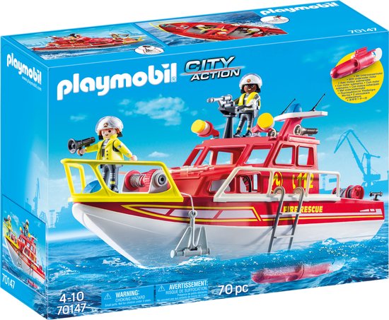 70147 BRANDWEERBOOT/BATEAU DE SAUVETAGE ET POMPIERS
