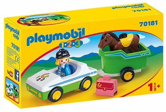 PLAYMOBIL Wagen met paardentrailer - 70181