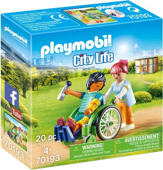 Playmobil City Life 70193 Patient in Rolstoel