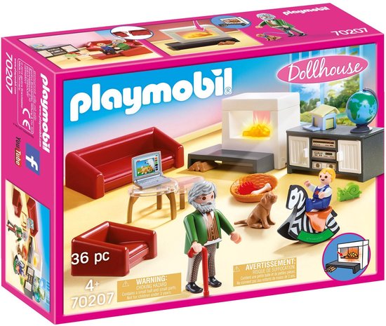 70207 Huiskamer met openhaard