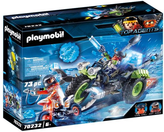 PLAYMOBIL Top Agents - Arctic Rebels sneeuwtrike constructiespeelgoed 70232