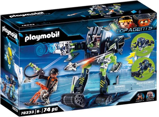 PLAYMOBIL Top Agents - Arctic Rebels sneeuwrobot constructiespeelgoed 70233