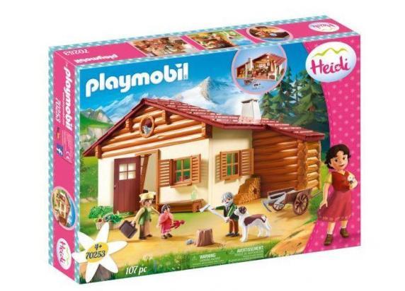 70253 Heidi met grootvader bij de alpenhut