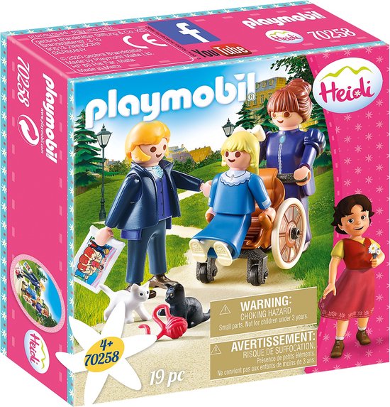 Playmobil Heidi 70258 Klara met vader en juf Rottenmeier