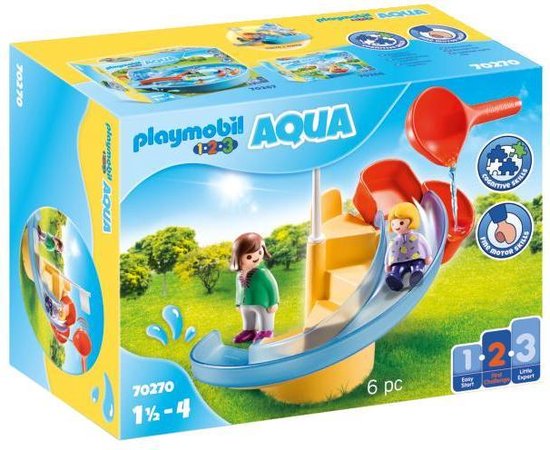 Playmobil 1.2.3 Aqua 70270  Waterglijbaan