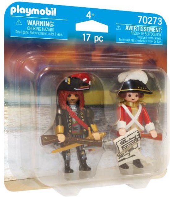 Playmobil Pirates 70273 Piratenkapiteit en Roodroksoldaat
