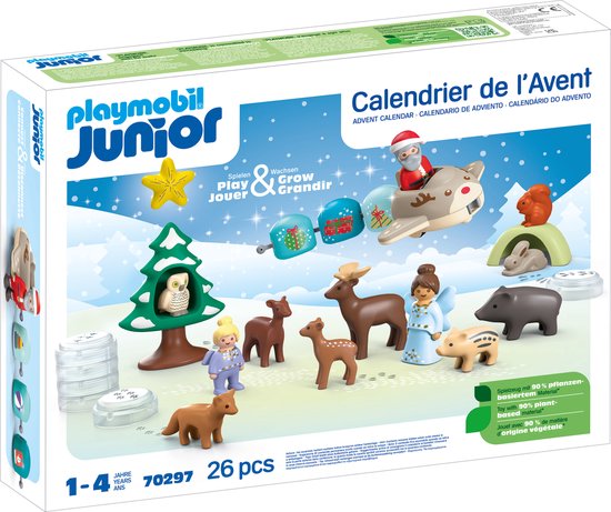 Playmobil Junior 70297 adventskalender witte kerst