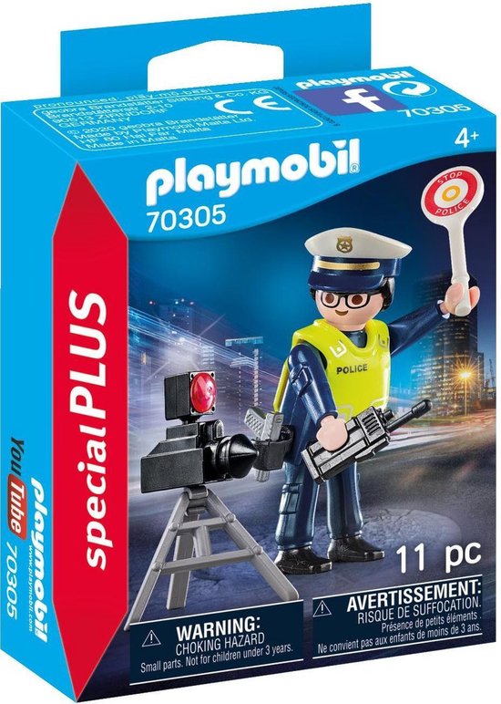 POLITIEMAN + FLITSCONTROLE/POLICIER + RADAR