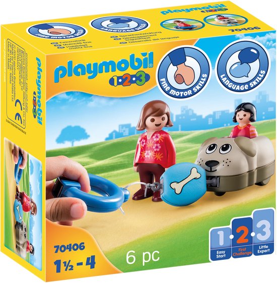 Playmobil 1.2.3 70406 Hondentrein