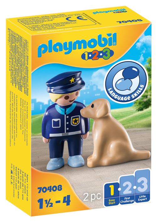 Playmobil 1.2.3 70408 Politieman met hond