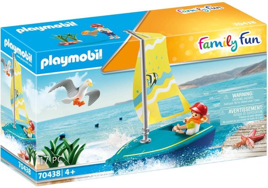 PLAYMOBIL Family Fun - Zeilbootje constructiespeelgoed 70438